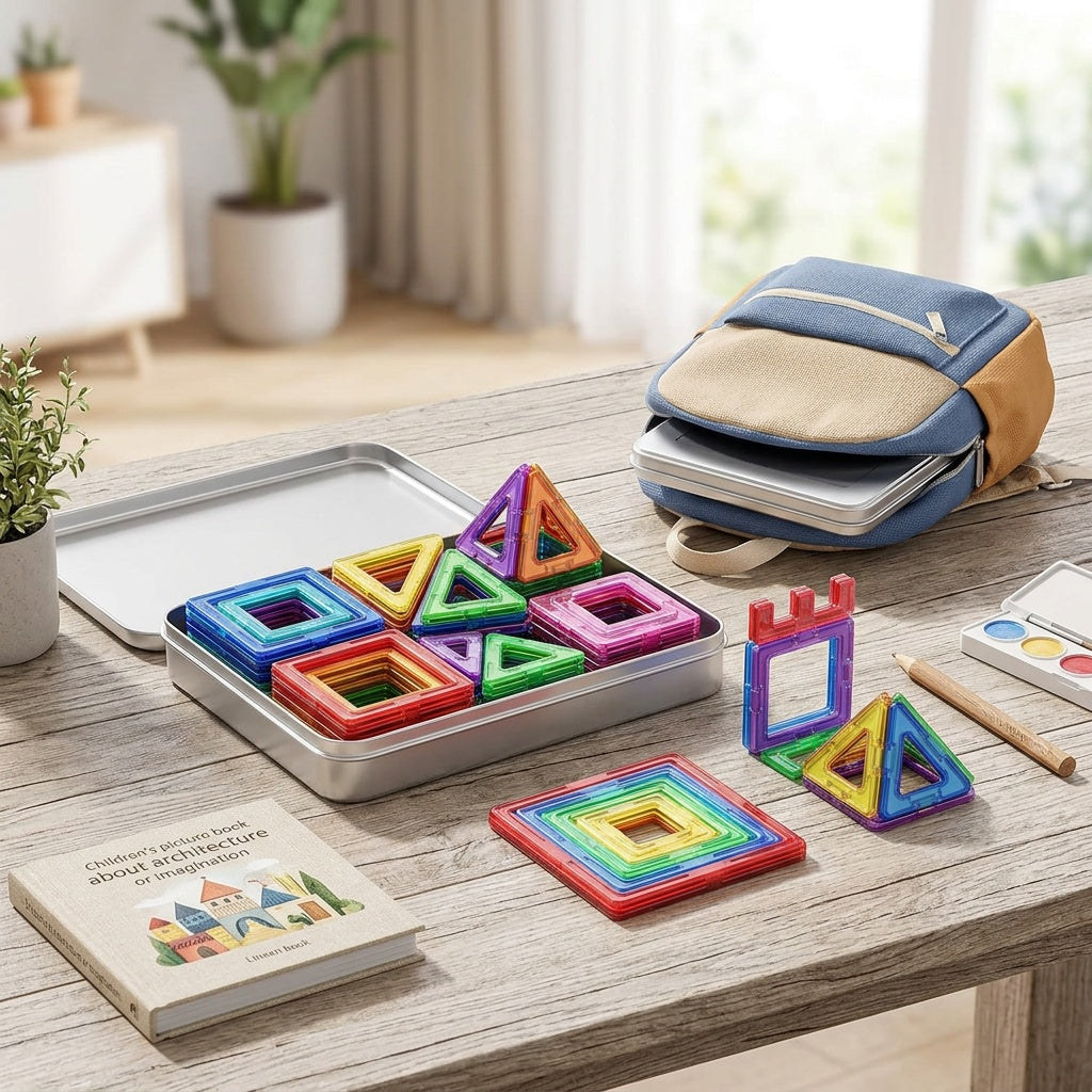 Mini Magnetic Tiles Travel Set