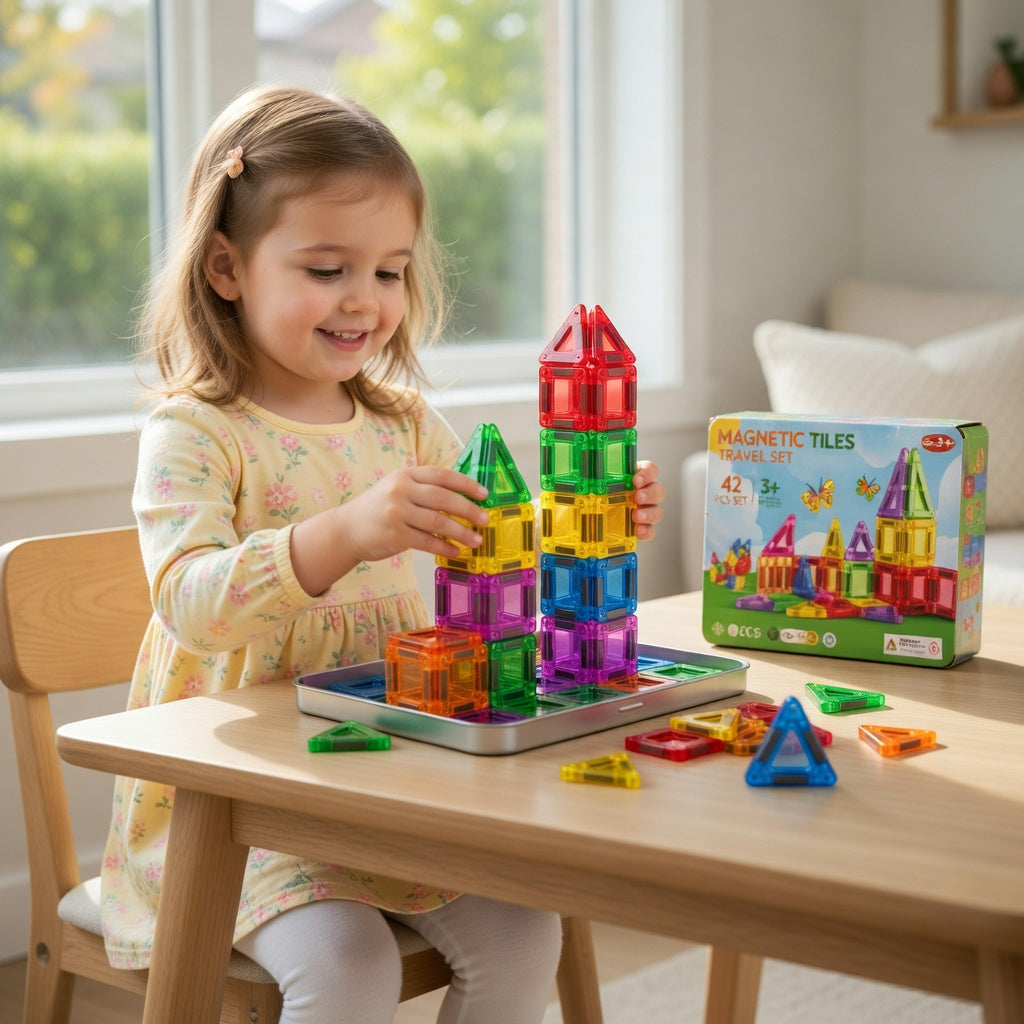 Mini Magnetic Tiles Travel Set
