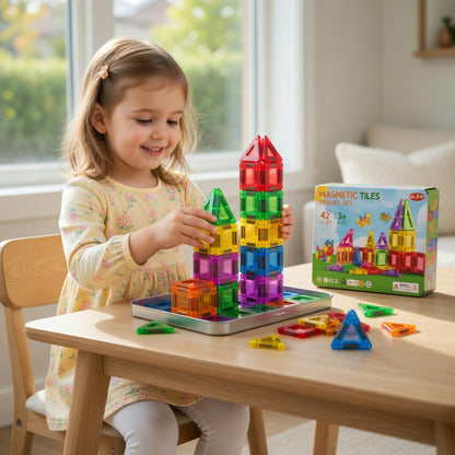 Mini Magnetic Tiles Travel Set